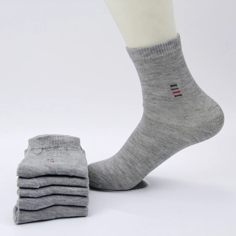 5 пар, мужские носки, одноцветные, хлопковые, классические, деловые, повседневные носки, лето-осень, отличное качество, дышащие мужские носки, meias