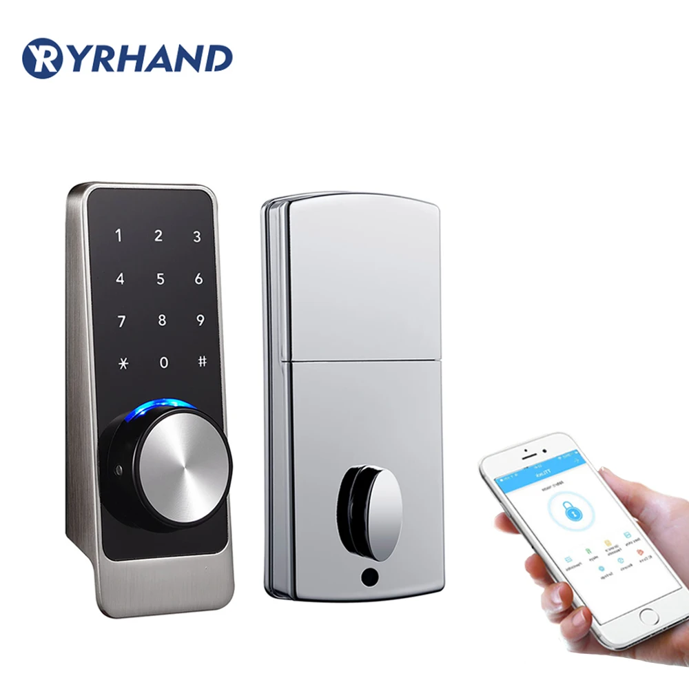 TT замок приложение умный дверной замок, Водонепроницаемый Электронный Засов безопасности безопасный Bluetooth RFID Клавиатура цифровой дверной замок