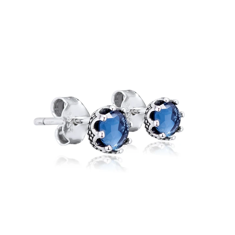 Fashion-Female-Blue-Sparkling-Crown-Stud-Earrings-Sterling-Silver-Jewelry-Earrings-For-Woman-Party-Jewelry-Making (2)