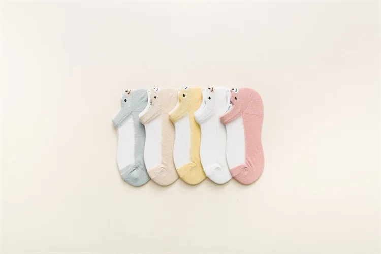 Hot Selling Girls Glass Silk Stockings Thin Crystal Children No-show Socks Cartoon Small Yellow Duck BABY'S Socks Children's Soc