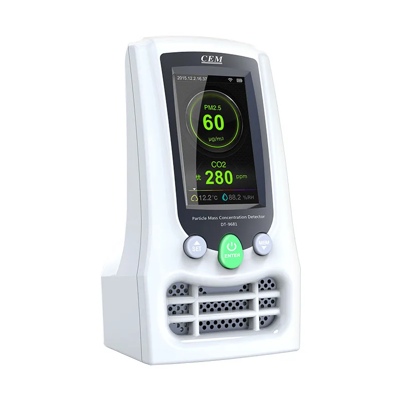 Ручной счетчик частиц с PM2.5, PM10, HCHO, TVOC, CO2 wifi прибор для испытания пыли