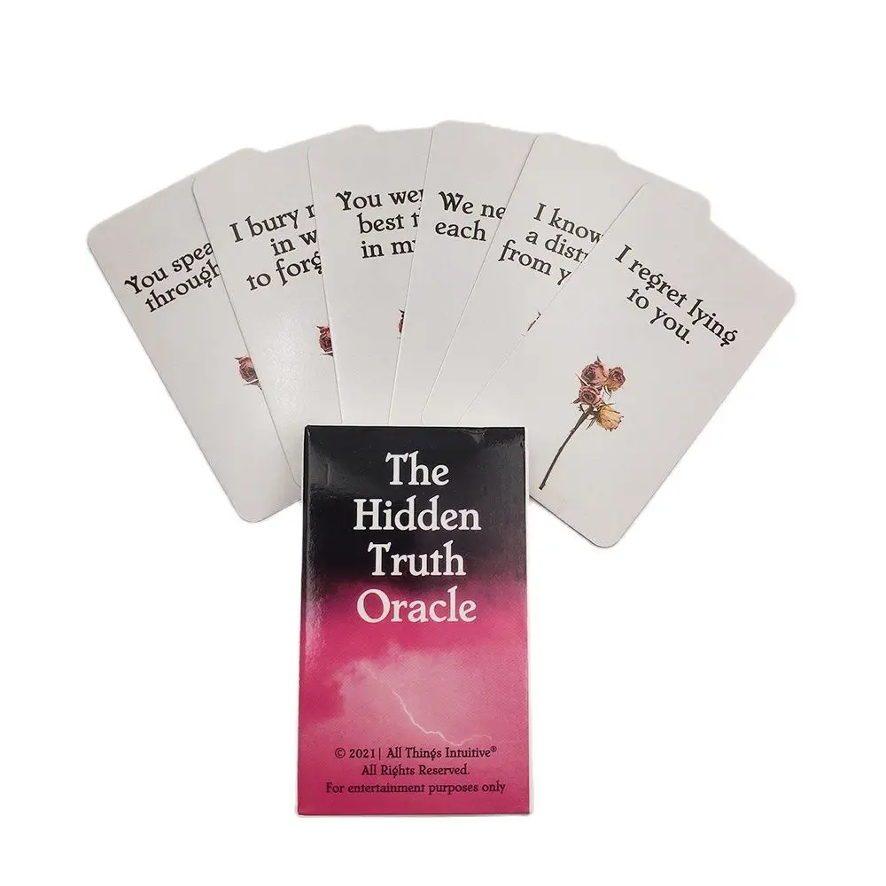 The Hidden Truth Oracle Cards Divination Prophecy 54 Sheet Fortune Telling Card Friend Casual Party Entertainment Board Game | Спорт и
