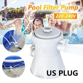

US plug 220V Electric Pool Filter Pump For Swimming Pools Cleaning Tool Filter Set Pool Circulation Filter Pump Water Pump