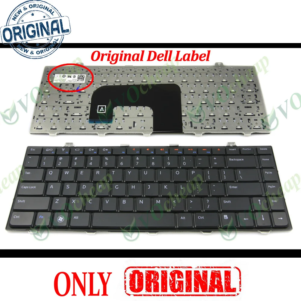 Новая клавиатура для ноутбука Dell Studio 14Z 1440 1470 15Z 1570 Black US NSK DJ001 0P445M P445M|keyboard for dell|laptop