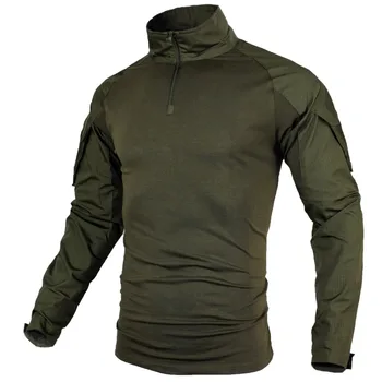 

Men Military Hiking T-shirt Long Sleeve Tactical SWAT Soldiers Combat T Shirt Airsoft Clothes Man's US Army Shirts Plus size 5XL