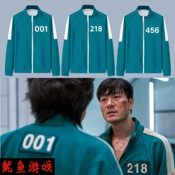 Squid Game Merch Hoodie 456 Sweatshirt 067 Jacket Cotton Fleece Cloth Casual Streetwear Pullovers Squid Game Merch Pants Tops