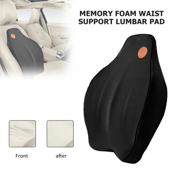 

Soft Memory Foam Waist Support Lumbar Pad Pillows Lumbar Support Back Massager Waist Cushion For Chairs Home Office Relieve Pain