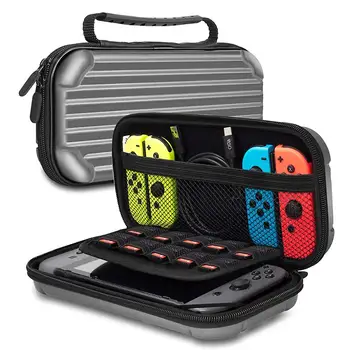 

For Nintendo Switch Carrying Case Carrier Hard Carry Case Travel Case Hard Shell Pouch Storage Grey