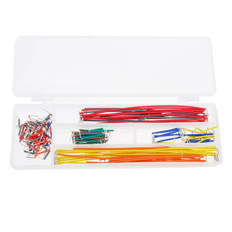 

Electronics Component Basic Starter Kits with 830 Tie-points Breadboard Cable Resistor Capacitor LED Potentiometer Accessory