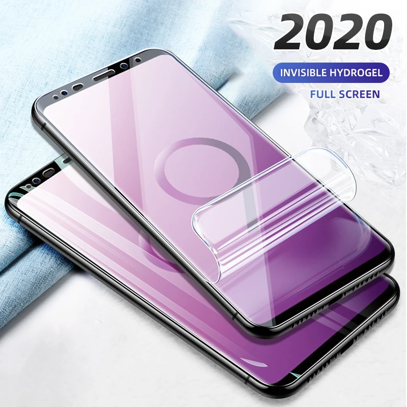 

1-2pcs Screen Protector For Samsung S10 S9 S8 Plus A50 A40 Full Cover Soft Hydrogel Film For Samsung Note 10 8 9 Film Not Glass