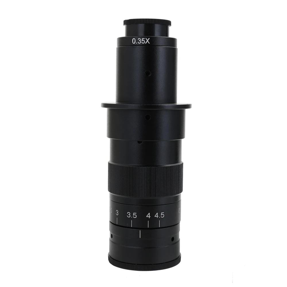 Регулируемый 120X-300X зум C-mount объектив 0.7X ~ 4.5X увеличение 25 мм для мультимедийного