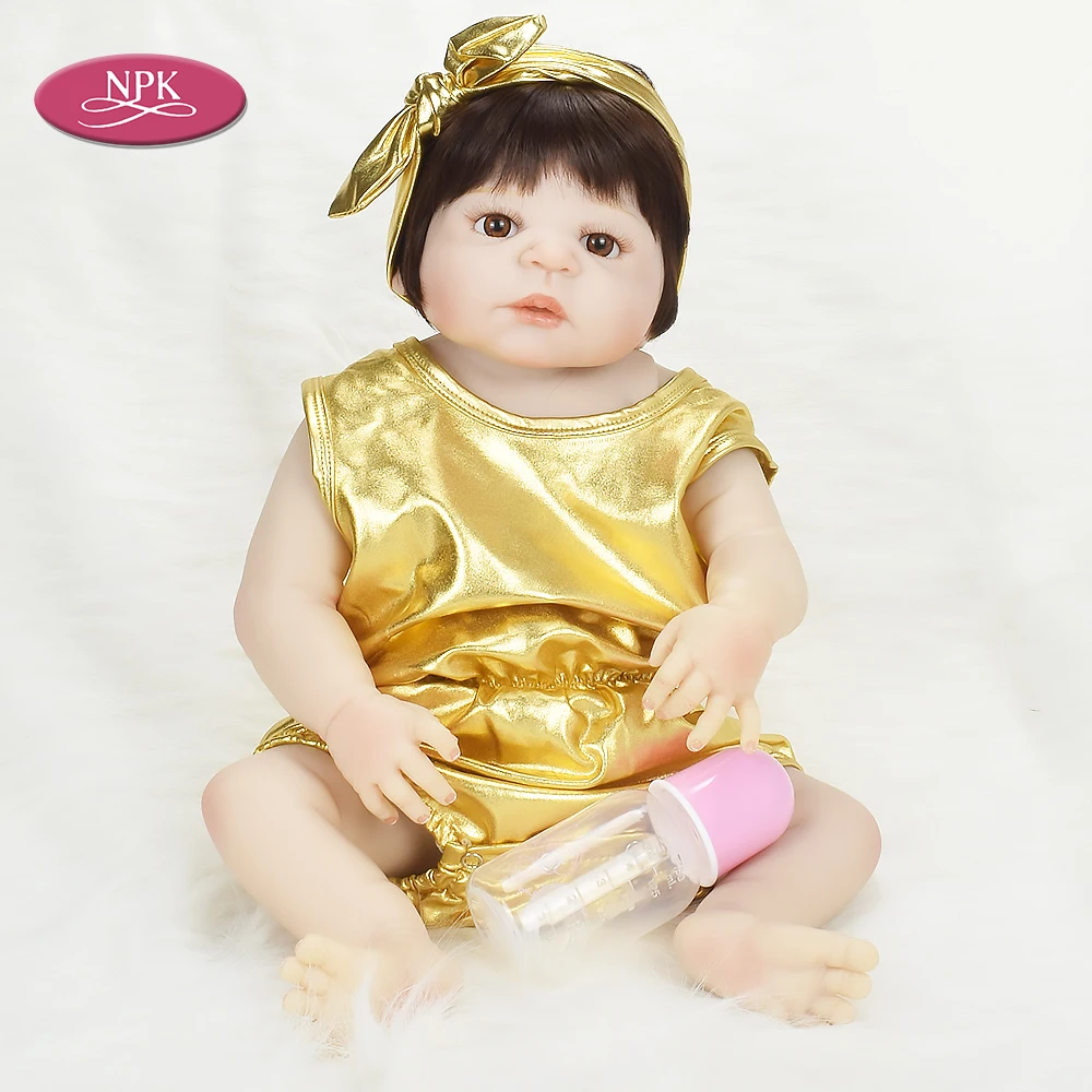 

NPK Reborn Babies Girl Doll Full Body Silicone Lifelike Princess Girls Doll Bebe Reborn Corpo De Silicona Inteiro Menina Bonecas