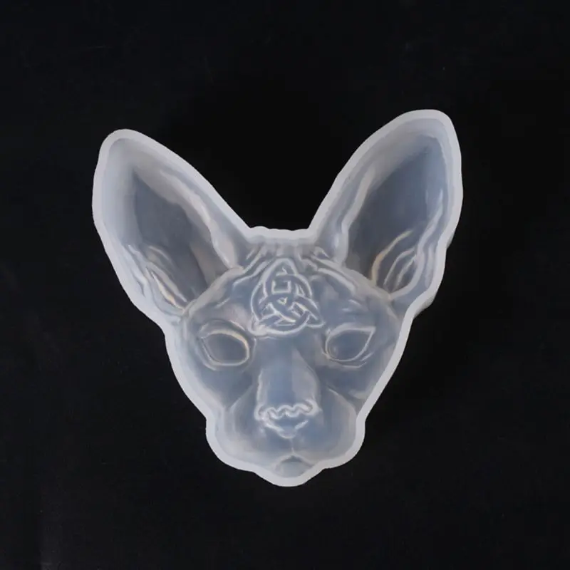 3D мультфильм кошка силиконовая смола эпоксидная УФ клей плесень креативное