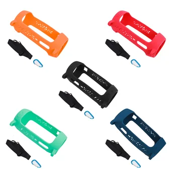 

Gosear Portable Silicone Protective Case Cover Sleeve Skin with Strap Carabiner for JBL Pulse 4 Wireless Bluetooth Speaker