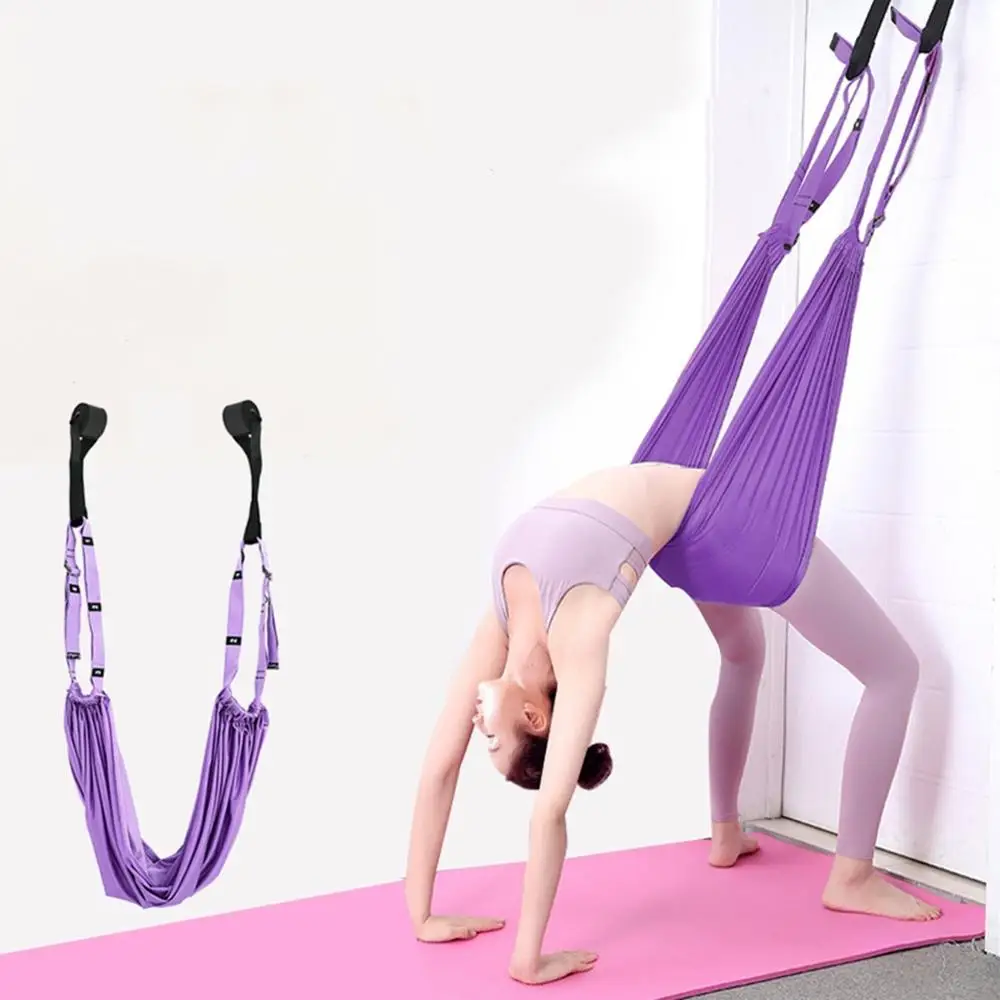 

Adjustable Aerial Yoga Strap, Elastic Stretch Door Hanging Yoga Belts, Anti-Gravity Inversion, Handstand Training, Hammock Swing