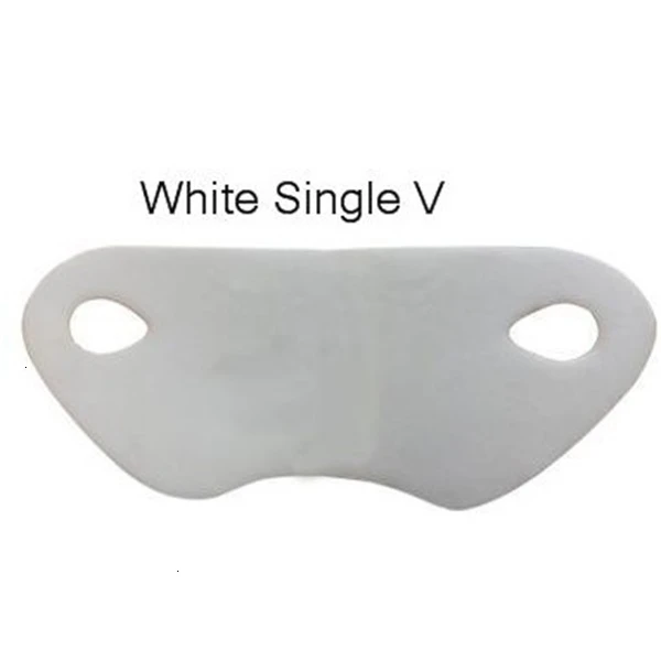 WHITE 1V NO BOX V-образная маска для лица, укрепляющая маска для подбородка, лифтинг для лица, маска для массажа морщин в форме r V линии, маска для похудения, красота, уход за кожей, инструмент для женщин - Цвет: WHITE 1V NO BOX