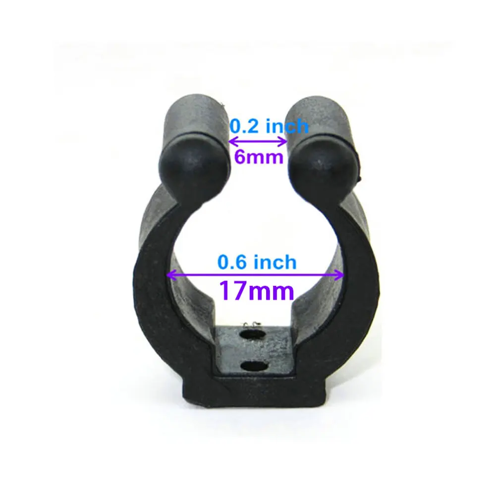 20Pc Fishing Rod Holder Stand Pole Storage Rack Tip Clamps Holder Clips Plastic Club Clip Pool Cues Exhibition Clip Fishing Tool