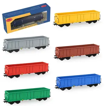 2pcs HO Scale 1:87 40ft High-side Gondola Car Printed Railway Wagons Model Train Container Carriage Freight Car C8742P