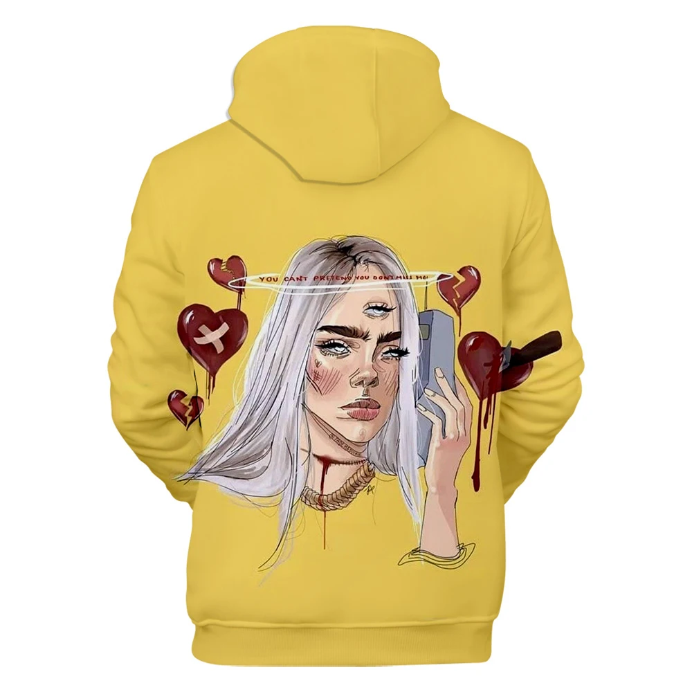Лидер продаж, худи Billie Eilish, свитшоты для женщин и мужчин, Модные свитшоты с капюшоном, Детские осенне-весенние пуловеры с капюшоном для мальчиков и девочек