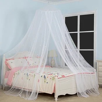 

Luminous Star Single Open Door Simple Court Round Mosquito Net 76 Shining Stars Home Summer Supplies