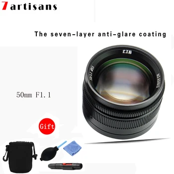

lens Lentes 7 Artisans 50mm F1.1large Aperture Paraxial M-mount Lens For Camera M-m M240 M3 M5 M6 M7 M8 M9 for Canon Camera lens