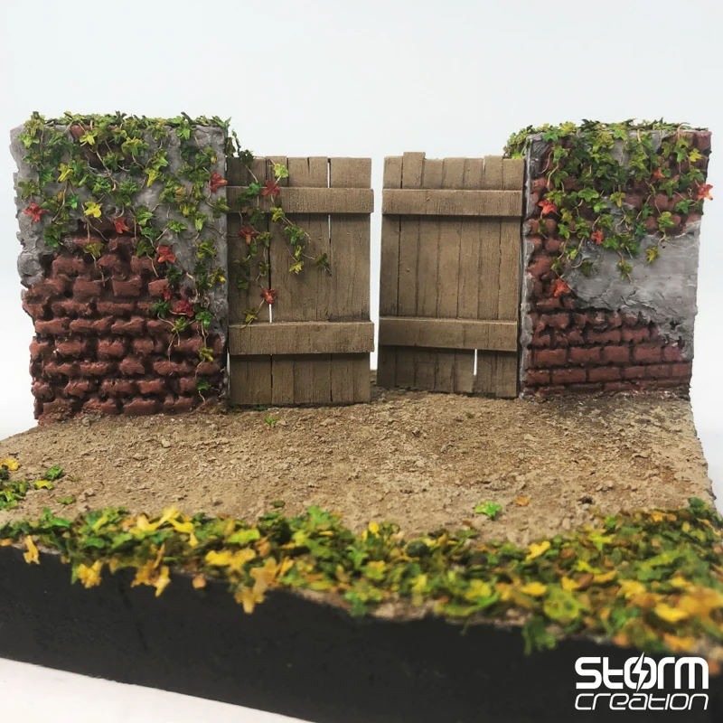 DIY HO Scale Model Scene Falling Leaves Autumn Scene Tree Shrinking DIY Plant Landscaping Platform Military Soldier Building
