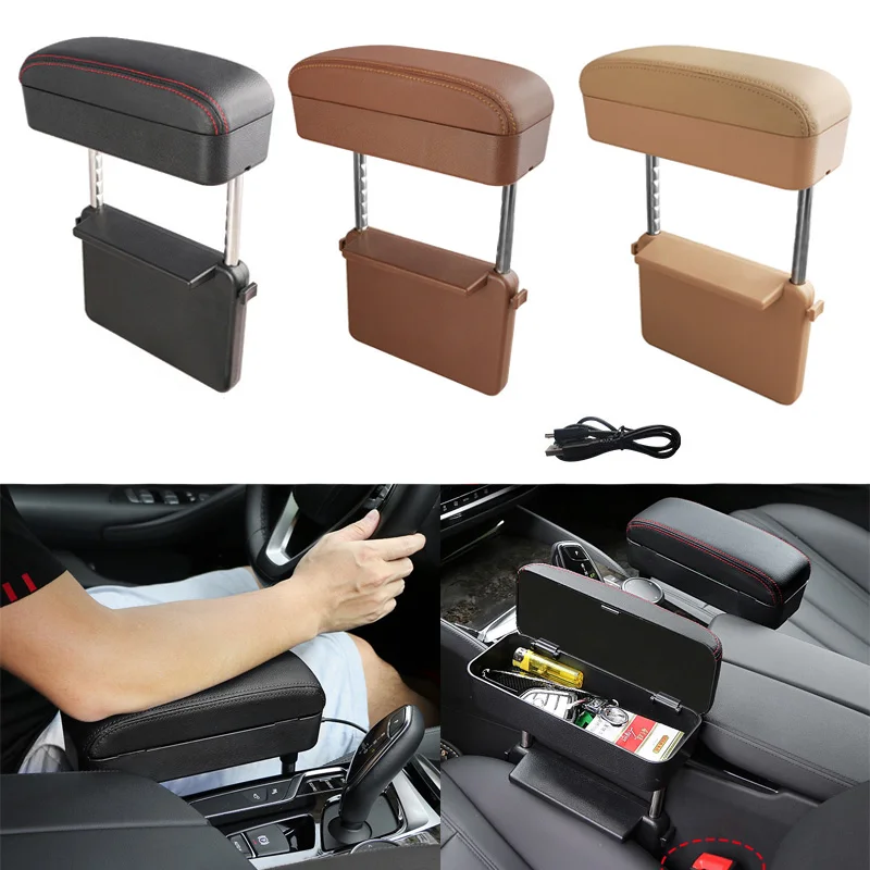 Universal Car Armrest Box Adjustable Elbow Support Auto Center Console