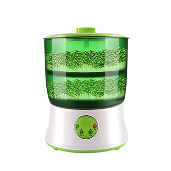 

1 Pc Bean Sprouts Machine Double Layer 20W Intelligent Durable Electric Bean Sprouts Machine Maker for Home Kitchen
