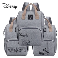 Disney bolsas de pañales para bebé, mochila multifuncional de gran capacidad con aislamiento para cochecito de bebé, bolsa de almacenamiento para madre y bebé