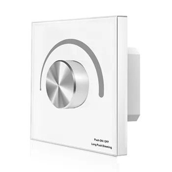 

1CH*1.2A Rotary Panel RF AC Phase-cut Dimmer S1-K High Voltage Led Triac Dimmer Trailing AC Triac Rotary Glass Panel Dimmer