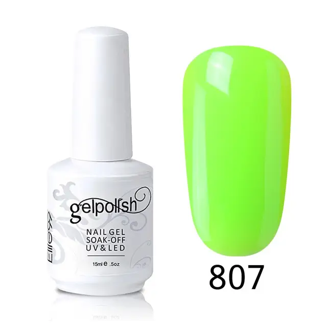 Elite99 15ml Grün Farbe UV Gel Polish Soak Off Gel Nagellack Lange Anhaltende Nägel Gelpolish Maniküre Gel Für nail art Lacke