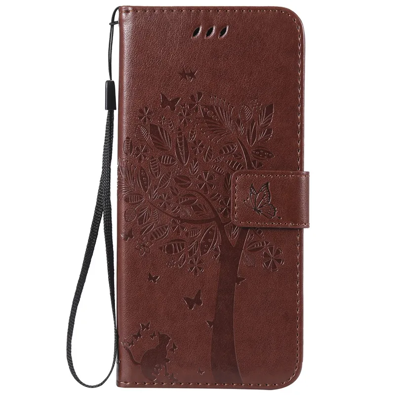 Flip phone Case For Samsung Galaxy S4 S5 S6 S7 Edge S8 S9 S10 E Plus 5G C5 C9 Pro PU Leather+ Wallet Cover - Цвет: Coffee