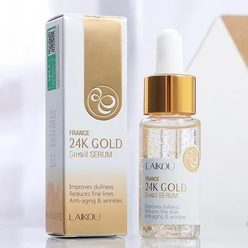 

24K Gold Face Serum Whitening Moisturizing Snail Serum Essence Day Creams Skin Care Anti-aging Face Care 15ml