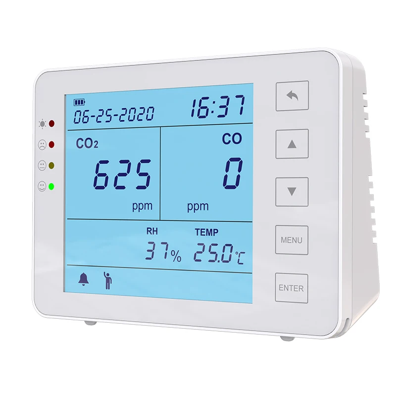 

CO2Meter SA1500 Indoor Air Quality CO2 CO Meter, Temperature and Relative Humidity, White