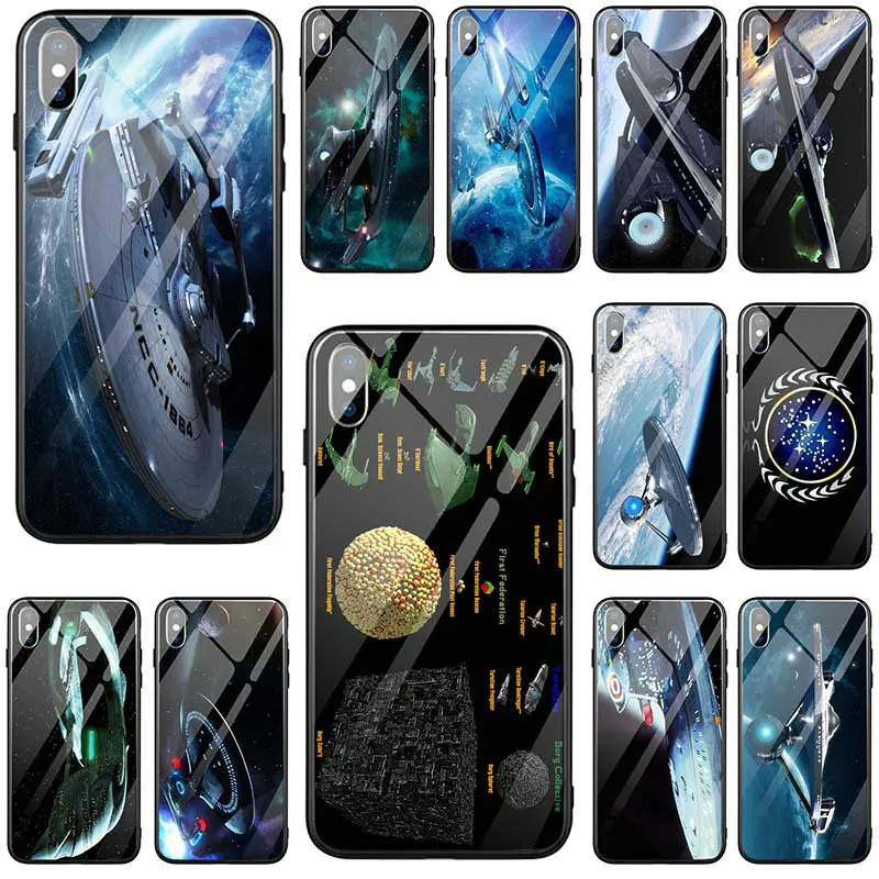 

Star Trek Spacecraft Phone Case For iPhone 5 5S SE 6S 7 Plus 8 8Plus X XR XS Max Case Phone Back Cover Funda Coque