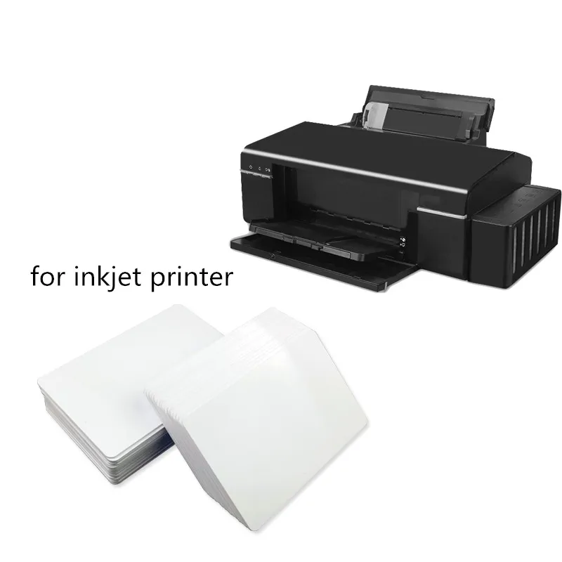 Automatic Pvc Id Card Printer Plus 50pcs Pvc Tray For Pvc Card Printing  Machine Pvc White Card/cd Print Ordinary Dye Use Ink - Printers - AliExpress