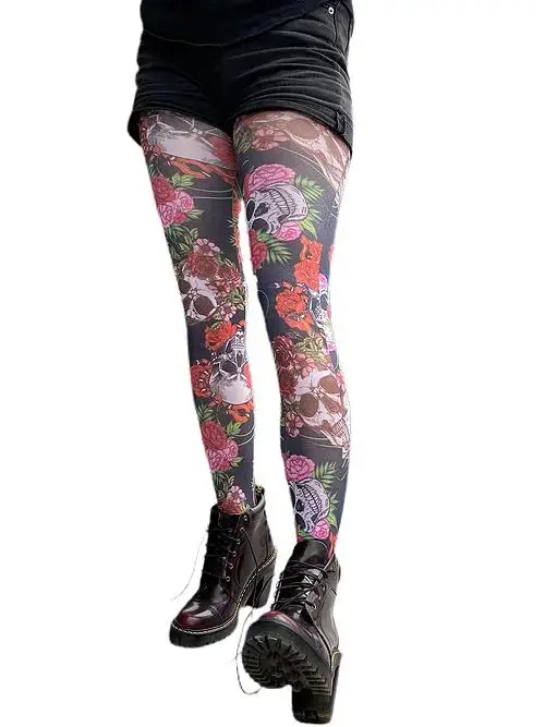 Leggings Femme Fantaisie Imprimé Carnaval 2025 - Taille Haute, Matière Douce - Pour Yoga, Maternité, Fêtes
