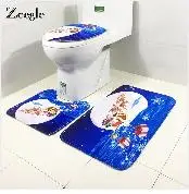 Zeegle 3pcs Bath Mat Set Anti-slip Bathroom Carpet Kitchen Rug Absorbent Indoor Mat Hallway Carpet Washable Bathroom Rug Set