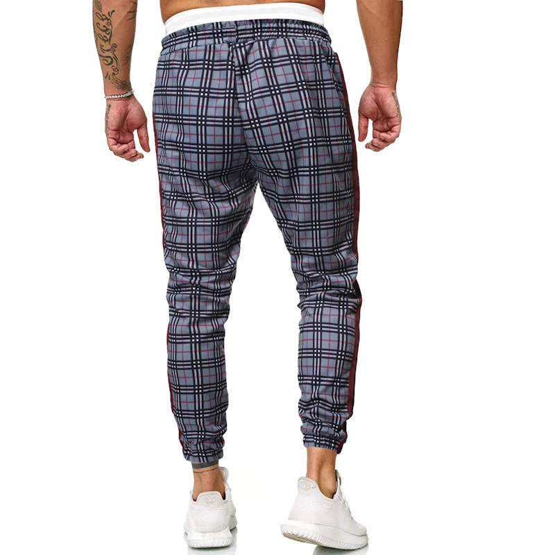 CYXZFTROFL New Men Pants Sweatpants Streetwear Joggers Casual Hip Hop Trousers Male Overalls Harem Pants Skinny Casual Lattice