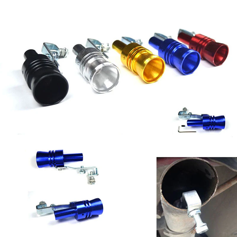 1PC Universal Car Modified Turbine Whistle Exhaust Pipe Sounder Sound