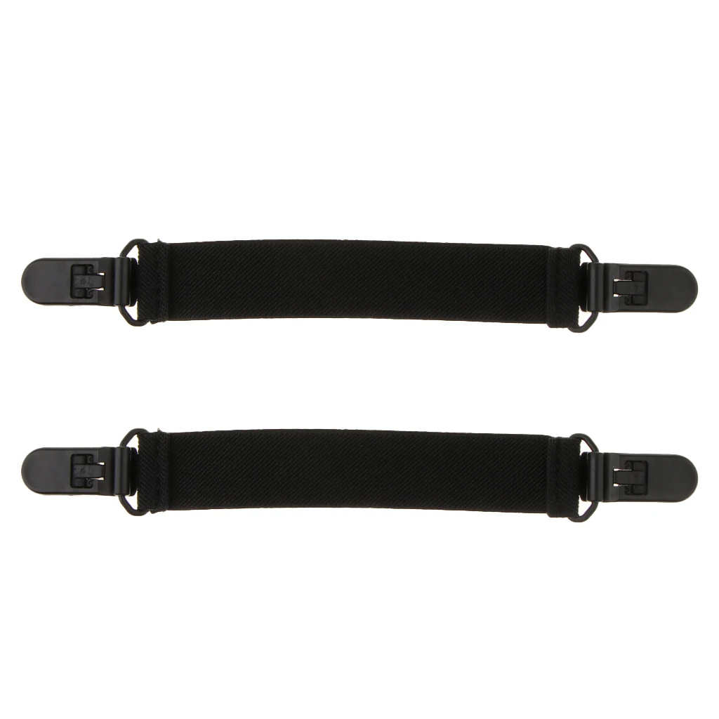 2 пары Регулируемый эластичный Для женщин стремена загрузки ремни штаны зажимы с застежкой на лодыжке