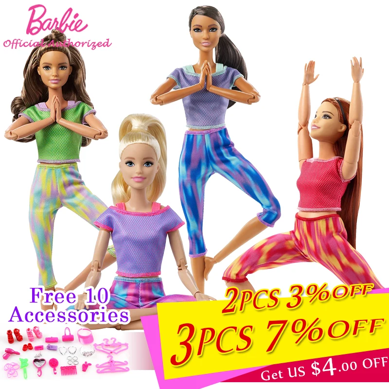 Barbie 30cm Girl Toys 22-Point Articulated Wrist FTG80 Yoga Doll Limitless Movement Fans Collection Funny Modeling Brinquedos