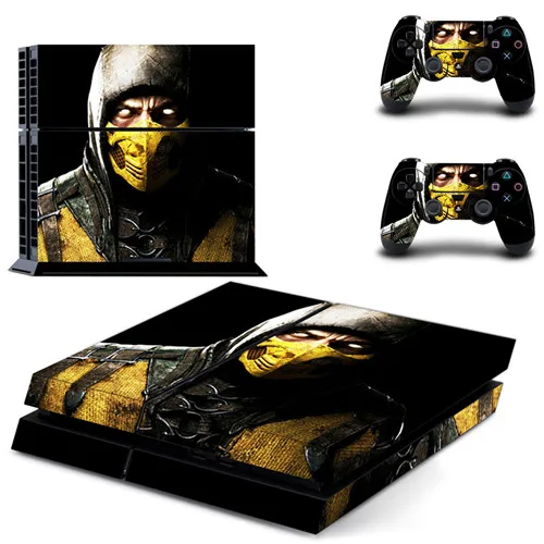 Mmoral Kombat 11 полное покрытие лицевые панели наклейка для PS4 Наклейка для playstation 4 консоль и контроллеры наклейка для PS4 виниловая наклейка - Цвет: QPTM0076