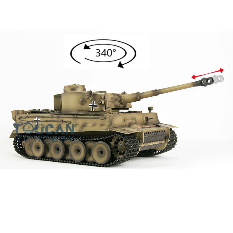 Игрушки в подарок 1/16 Heng Long 7.0 пластиковый Немецкий Тигр I отдача ствола с