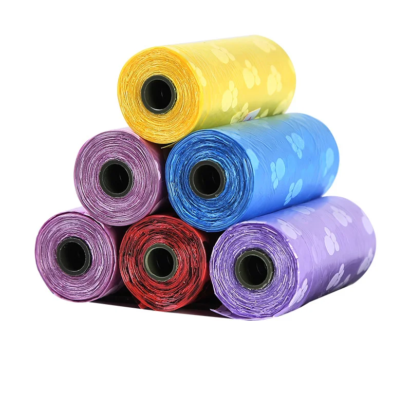 Dog poop bags 30 Refill Rolls 1 Dispensers Leash Clip Easy Tear-off Poop Pickup Bags Pet Supplies