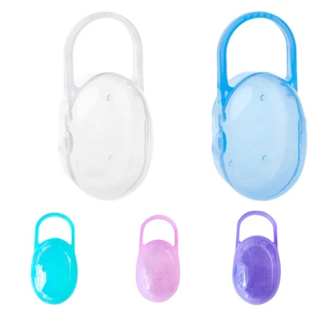 

1Pc Soild Color Portable Baby Infant Kids Pacifier Nipple Cradle Case Holder Travel Storage Box