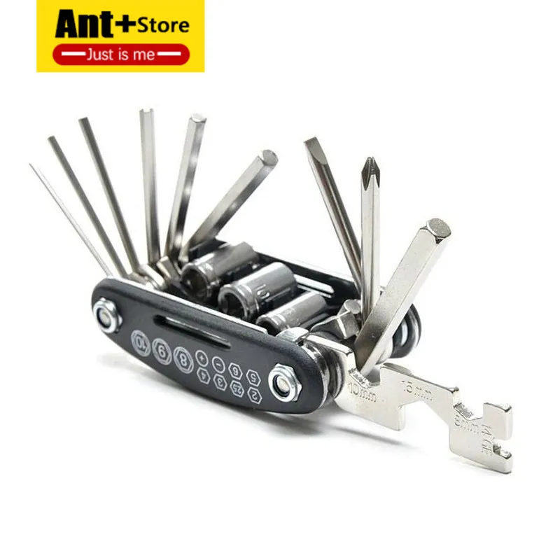 Best 15 In 1 Bike Bicycle Repair Tool Set Hex Wrench + Screwdrivers + Hex Key Bicicleta Bicycle Repairing Tools BHU2+ Nut Tools