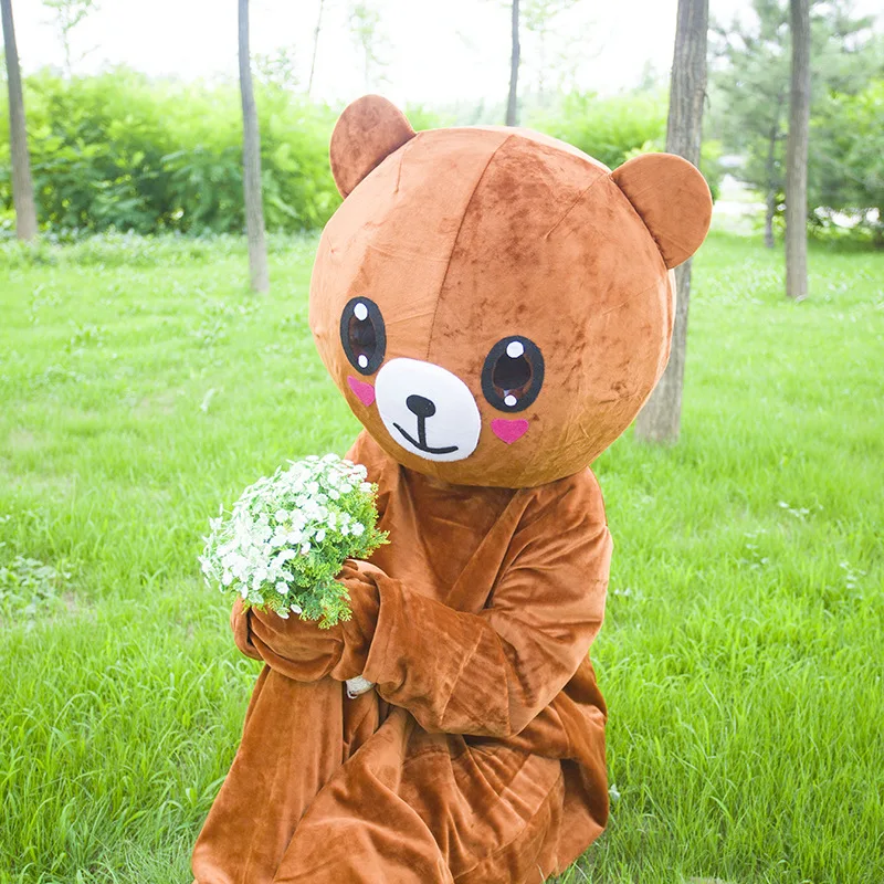

Network hong bear Cartoon Doll Costume Shaking Friends Proposal Bear Performance Wear Leaflets Advertisement Figurine Service