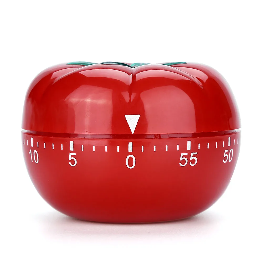YOPOTIKA Temporizador de cocina con forma de tomates mecánico 60 minutos para cocinar y hornear 6. 3 x 4. 5 cm 