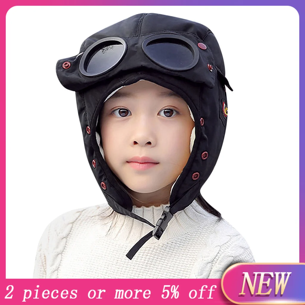 Осень-зима, Лидер продаж, для маленьких детей для малышей для девочек и мальчиков, детская теплая шапка, ветрозащитная мотоциклетная Кепка, маска, комплект, костюм, шапки пилота,# N6